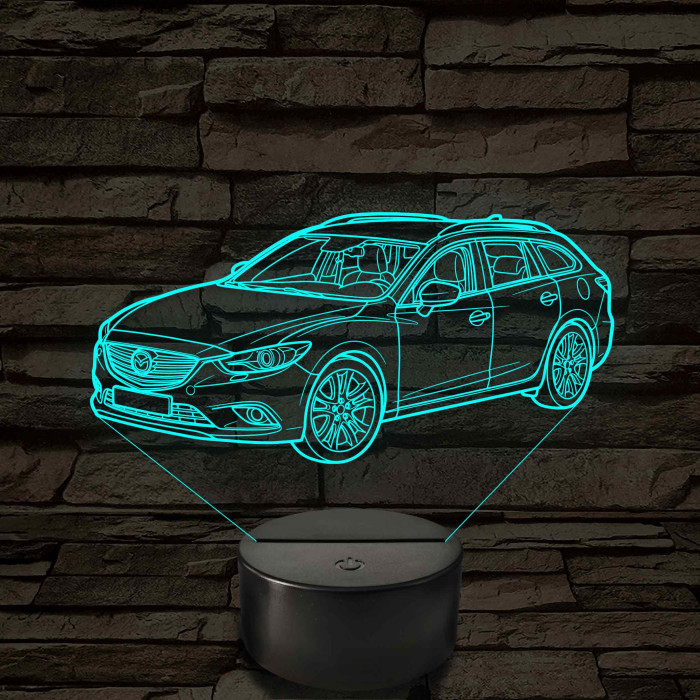 Mazda 6 Kombi – 7 színű, színváltós LED lámpa