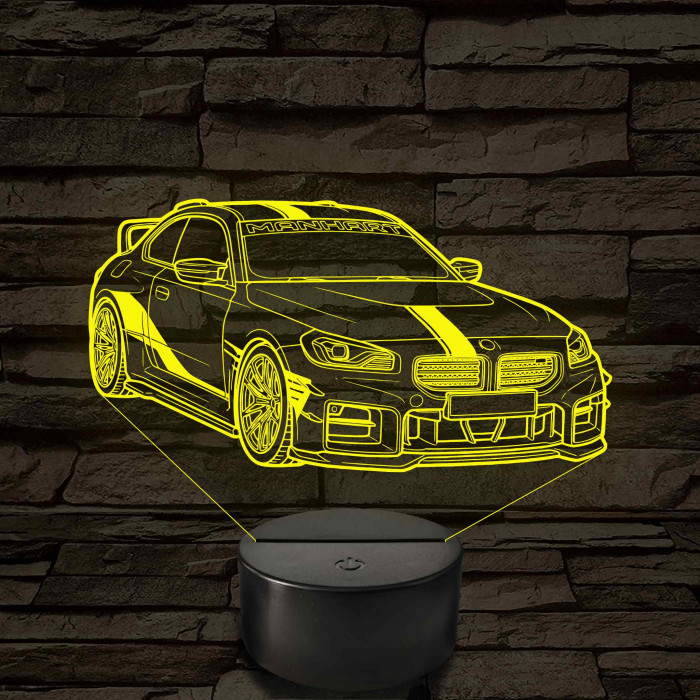 Tuningolt BMW G87 M2 – 7 színű, színváltós LED lámpa
