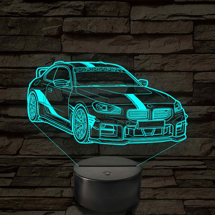 Tuningolt BMW G87 M2 – 7 színű, színváltós LED lámpa