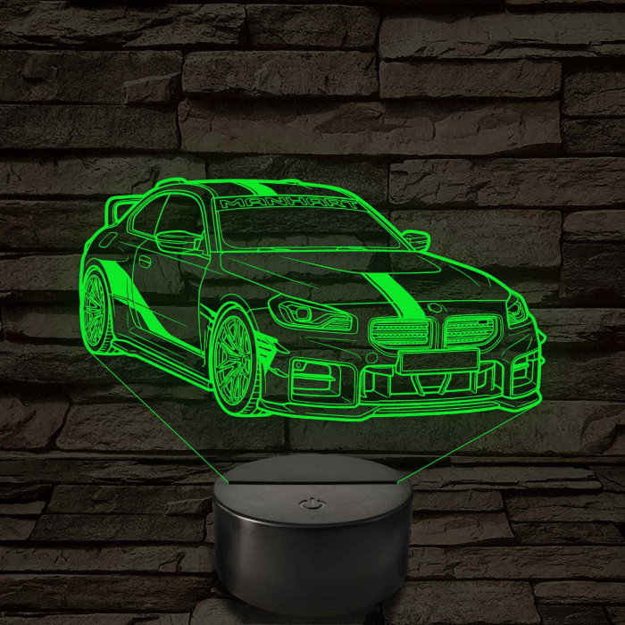 Tuningolt BMW G87 M2 – 7 színű, színváltós LED lámpa