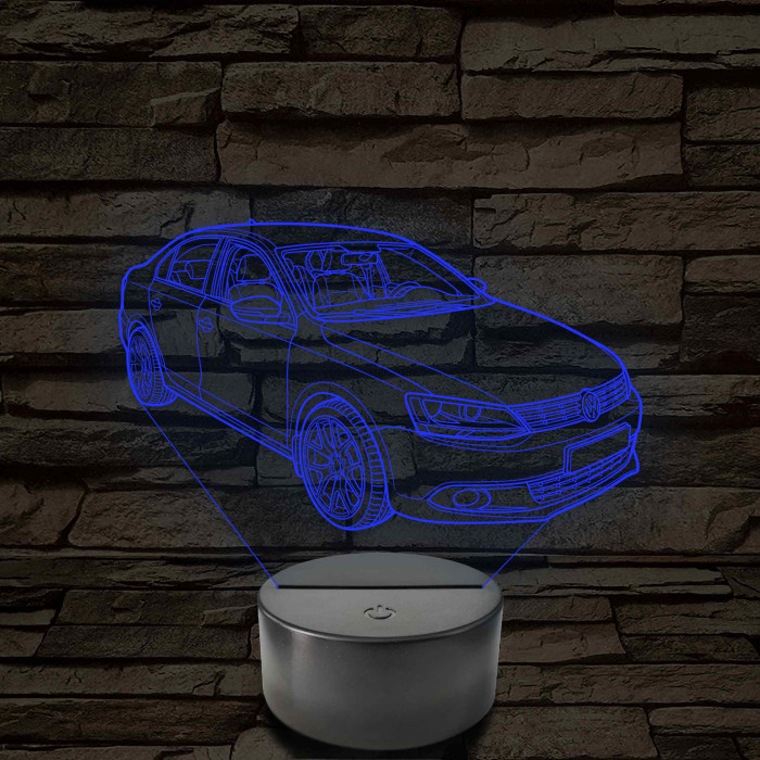 VW Jetta 6 TSI – 7 színű, színváltós LED lámpa