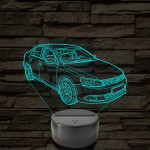 VW Jetta 6 TSI – 7 színű, színváltós LED lámpa
