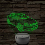 VW Jetta 6 TSI – 7 színű, színváltós LED lámpa