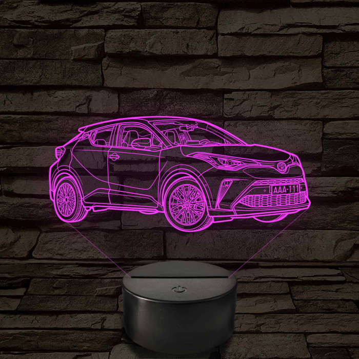 Toyota C-HR – 7 színű, színváltós LED lámpa