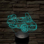 Can-Am Spyder Rt motor – 7 színű, színváltós 3D LED lámpa