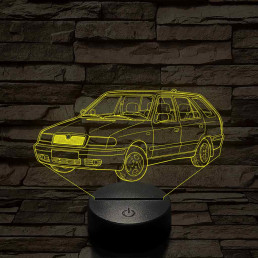 Skoda Felicia kombi 1999 – 7 színű, színváltós 3D LED lámpa