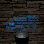Skoda Felicia kombi 1999 – 7 színű, színváltós 3D LED lámpa