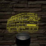 Ikarus 55 Bözsi busz – 7 színű, színváltós 3D LED lámpa