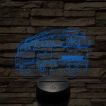Ikarus 55 Bözsi busz – 7 színű, színváltós 3D LED lámpa