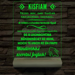 Kisfiam fatalpas  7 színű 3D led lámpa