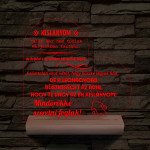 Kislányom fatalpas 7 színű 3D led lámpa