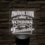 Anyának lenni áldás, Nagymamának lenni felbecsülhetetlen - 7 színű 3D led lámpa