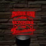 Anyának lenni áldás, Nagymamának lenni felbecsülhetetlen - 7 színű 3D led lámpa
