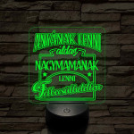 Anyának lenni áldás, Nagymamának lenni felbecsülhetetlen - 7 színű 3D led lámpa