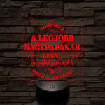 Nehéz meló - 7 színű, színváltós 3D led lámpa