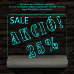 Leárazás, Sale, Akció 20 cm fa talppal 7 színű 3D led lámpa
