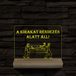 A kirakat rendezés alatt áll 20 cm fa talppal 7 színű 3D led lámpa