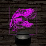 Rexi pofa 7 színű valósághű 3D led lámpa