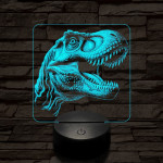 Rexi pofa 7 színű valósághű 3D led lámpa