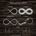 Végtelen jeles esküvői személyre szabott fatalppal 7 színű 3D led lámpa
