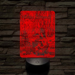 Karácsonyi ajándék férfiaknak 7 színű 3D led lámpa