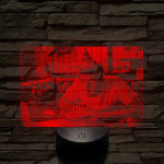 Kedves születésnapi ajándék nőknek és férfiaknak 7 színű 3D led lámpa