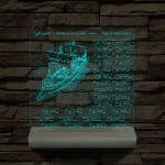 Egyedi Osztálygálya 3D LED Lámpa – Személyreszabható Pergamenes Nevekkel
