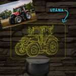 Grafică liniară personalizată pe baza unei fotografii - lampă LED cu 7 culori și schimbare de culoare