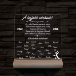 A legjobb edzőnek! - 7 színű 3D led lámpa