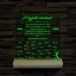 A legjobb edzőnek! - 7 színű 3D led lámpa