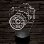 Profi fényképezőgép 7 színű 3D led lámpa
