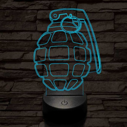 Gránát 7 színű 3D led lámpa