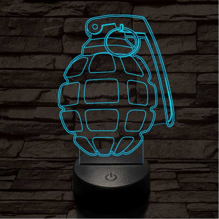 Gránát 7 színű 3D led lámpa