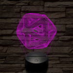 Nonfiguratív labda 7 színű 3D led lámpa
