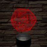 Nonfiguratív labda 7 színű 3D led lámpa