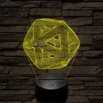 Nonfiguratív labda 7 színű 3D led lámpa
