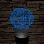 Nonfiguratív labda 7 színű 3D led lámpa