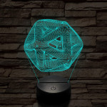 Nonfiguratív labda 7 színű 3D led lámpa