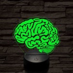 Agy 7 színű 3D led lámpa