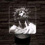 Jézus áhitat 7 színű valósághű 3D led lámpa