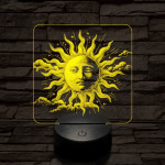 Napkorong tarot 7 színű valósághű 3D led lámpa