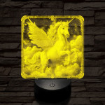 Pegazus tündöklése 7 színű valósághű 3D led lámpa