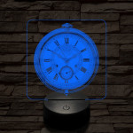 Zsebóra 7 színű valósághű 3D led lámpa