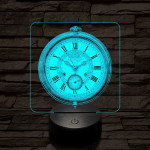 Zsebóra 7 színű valósághű 3D led lámpa
