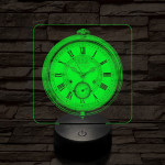 Zsebóra 7 színű valósághű 3D led lámpa