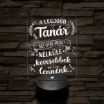 A legjobb tanár – 7 színű 3D LED lámpa