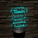 A legjobb tanár – 7 színű 3D LED lámpa