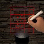 Amőba játék ajándék tollal 7 színű 3D led lámpa