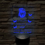Az élet túl rövid... – 7 színű, színváltós fodrász 3D LED lámpa