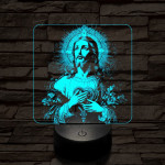 Krisztus szíve 7 színű valósághű 3D led lámpa